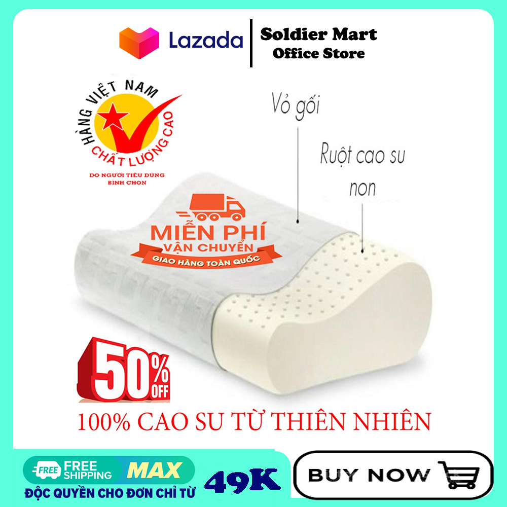 Gối cao su non công nghệ nhật bản - gối cao su non zara home cao cấp chống ngáy ngủ, đau vai gáy- gối cao su non zara gối ngủ cao su cho người mất ngủ , chống ngáy giúp ngủ ngon giấc