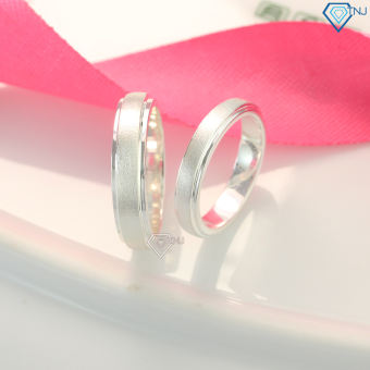 Nhẫn cặp đôi tình nhân bạc khắc tên ND0160 - Trang Sức TNJ