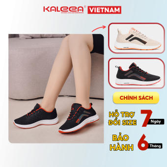 Kaleea - Giày Thể Thao Nữ Dệt Kim Thoáng Mát Đế Cao 3p Đi Êm Siêu Nhẹ Tập Thể Dục Đi Bộ Tập Gym - T12