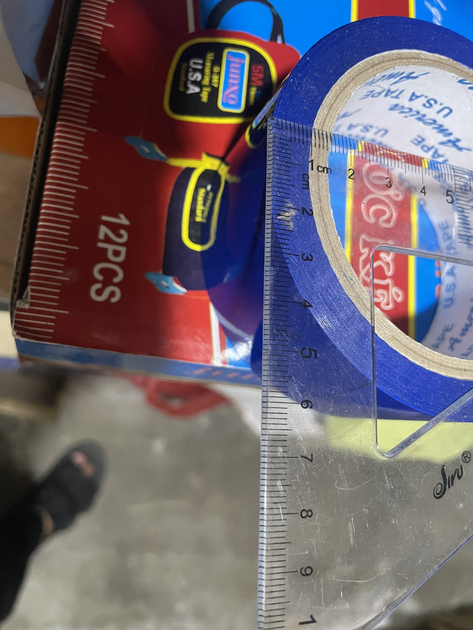 Băng keo màu dán thùng 3.5F