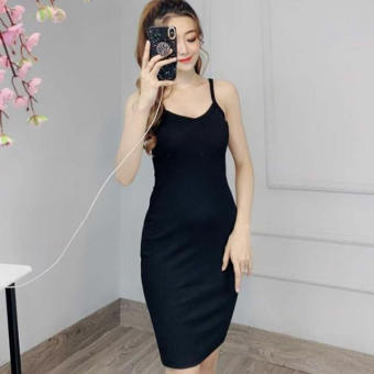 Đầm body 2 dây xẻ tà  thời trang XIXO cao cấp - đầm nữ - Váy 2 dây xẻ đùi - đầm ôm body - váy ôm body - váy nữ