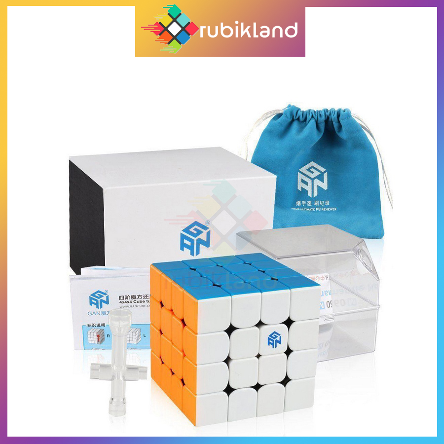 Rubik Gan 460 M Gan460M Rubic 4x4 Có Nam Châm Dòng Cao Cấp Flagship 4 Tầng Đồ Chơi Trí Tuệ Trẻ Em