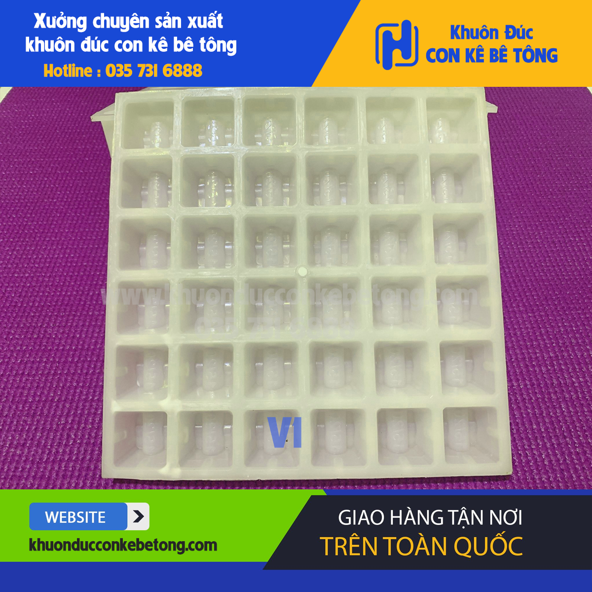 KHUÔN ĐÚC CON KÊ BÊ TÔNG DẦM SÀN ĐA NĂNG V1 (15/20)