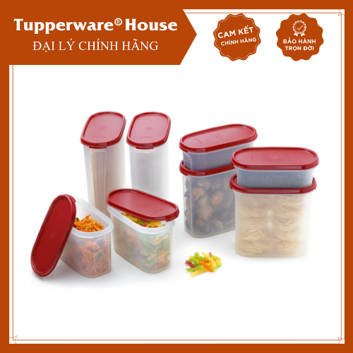 Bộ hộp trữ khô kệ bếp Modular Mate Oval Tupperware