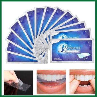 1 Hộp 7 Miếng dán trắng răng 3D White Teeth Whitening Strips, miếng dán trắng răng 5d miếng dán trắng răng chính hãng, miếng dán trắng răng crest 3d white , miếng dán trắng răng oral b A57