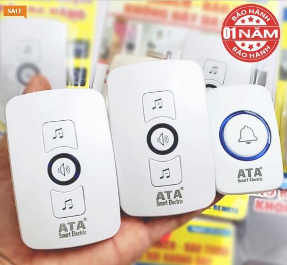 Chuông cửa đôi không dây cao cấp ata at- 916a
