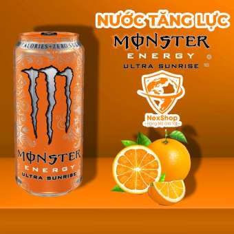 Monster Energy Sunrise UItra Nước Tăng Lực Không Đường Ultra 473ml Mỹ