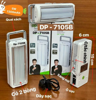 Đèn sạc Khẩn Cấp Để Bàn DP-7105b - đèn đọc sách - đèn bàn - den hoc - den ban -đèn học sạc pin - đèn du lịch -đen phuợt cắm trai