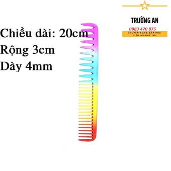 Lược cắt tóc nam nữ , lược răng thưa tạo kiểu tóc barber 7 màu chịu nhiệt