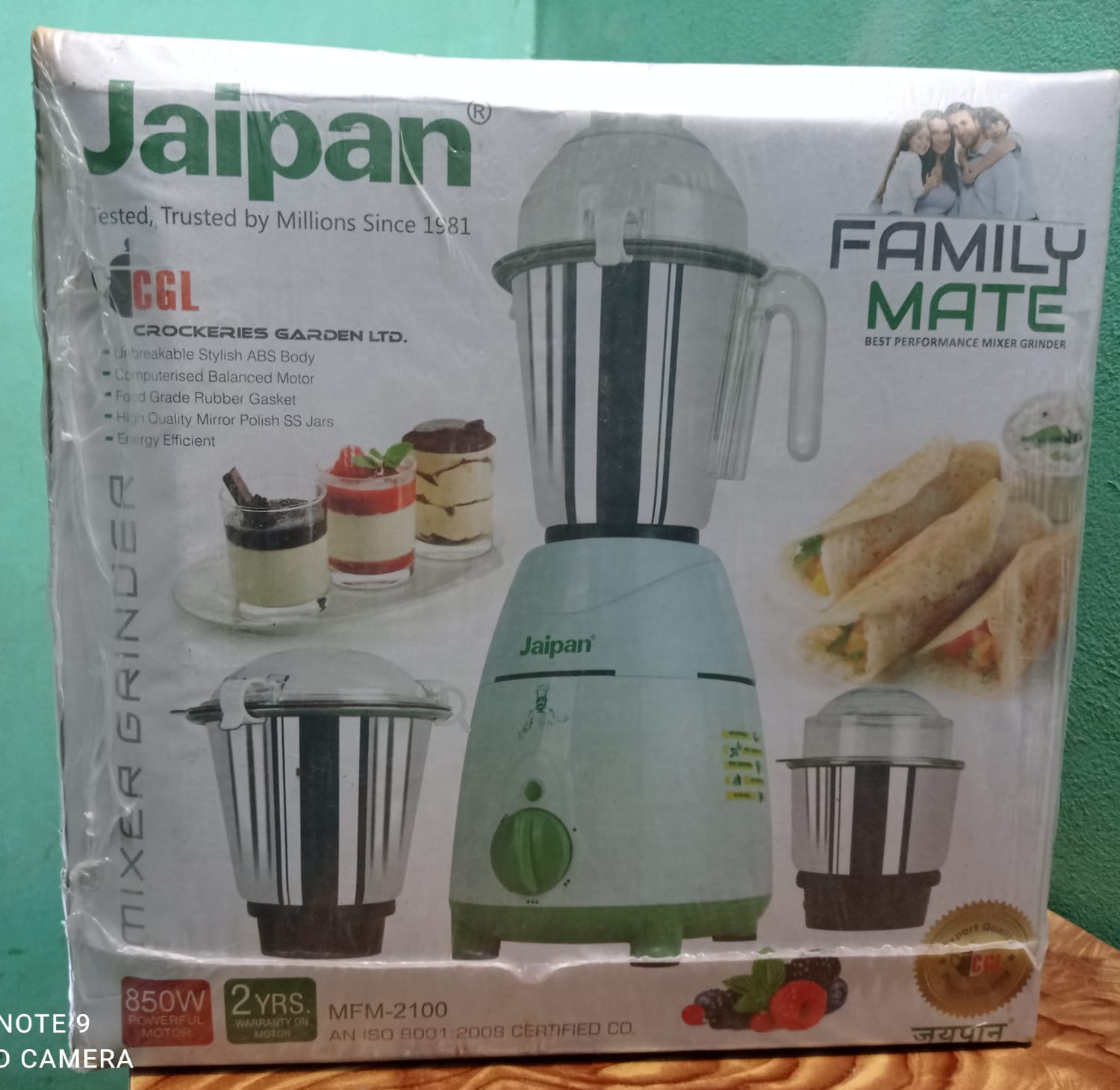 Jaipan MFM-2100 Blender Mixer Grinder Family Mate - 1000 Watt : Jaipan
