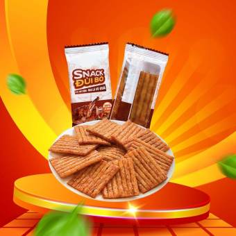 Combo 36 gói snack Đùi Bò Quay làm từ bột mì - Ăn vặt Việt Nam