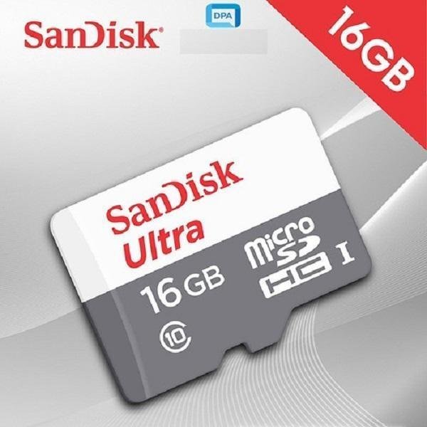 Thẻ nhớ sandisk ultra microsdhc class10 80mbs 16gb chính hãng