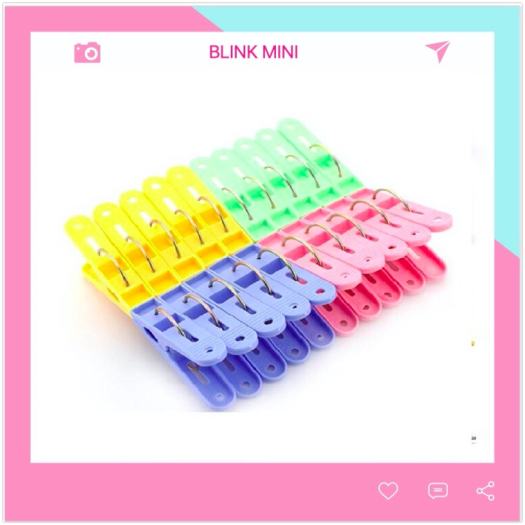 Kẹp Quần Áo Nhựa Phơi Quần Áo/ Chống Rơi/ Chống bay đồ (màu ngẫu nhiên)