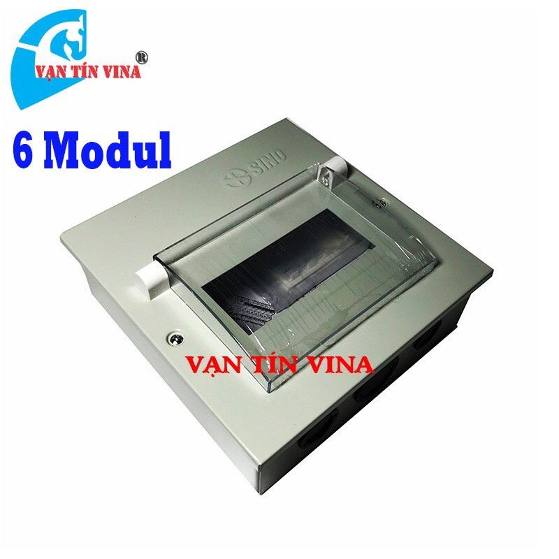 Sino - tủ điện kim loại 6 modul-âm