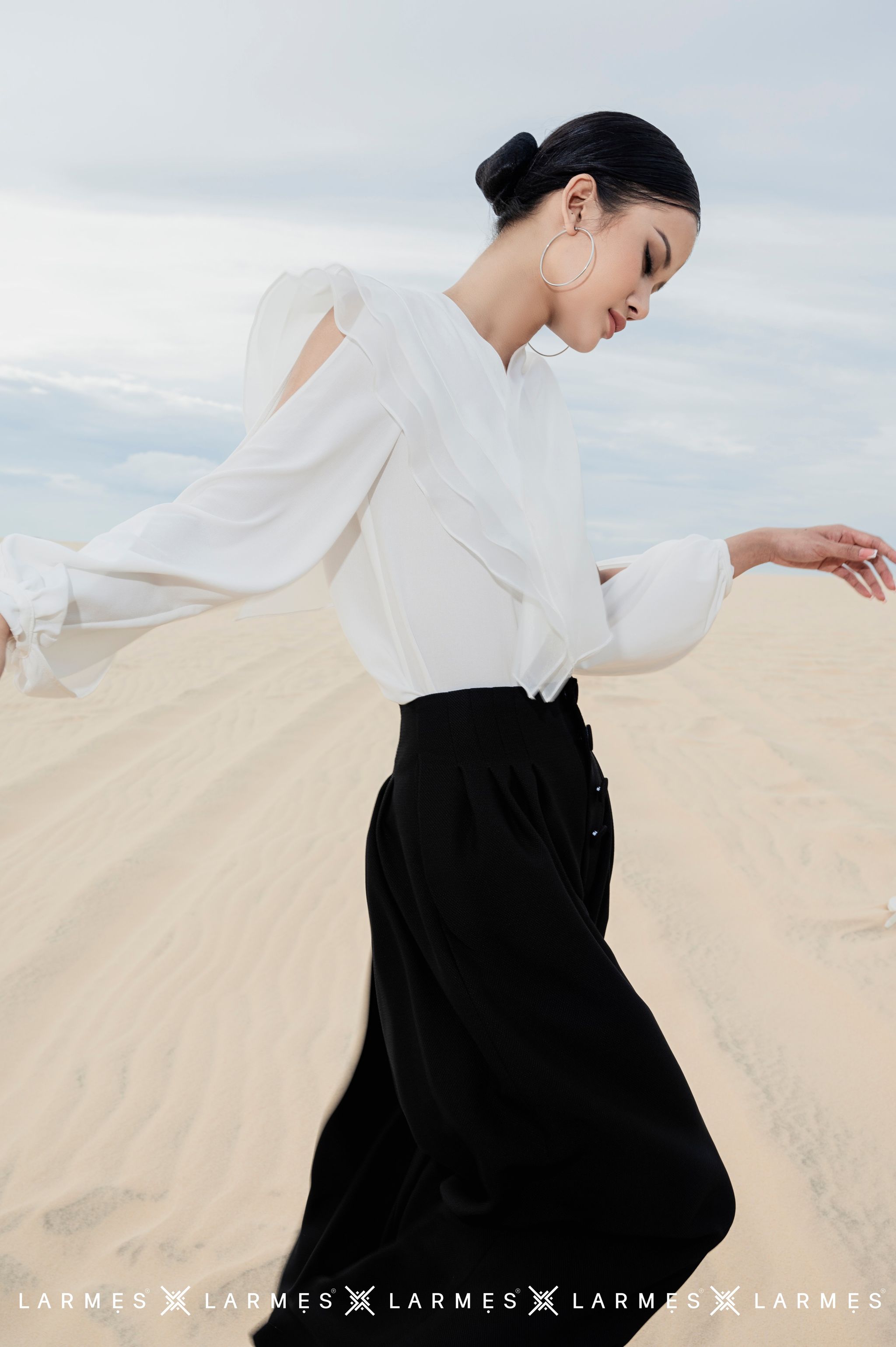 Larmes - áo kiểu aiden & aiden pants