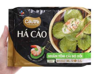 Há cảo Cầu Tre nhân tôm cải bó xôi 300g
