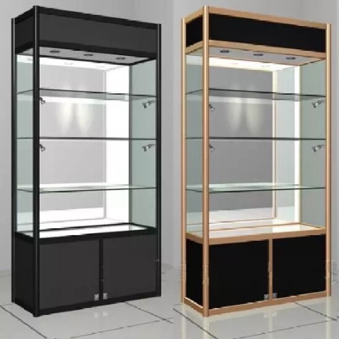 Glass jewellery display on sale cabinet