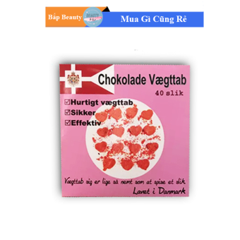 Kẹo Socola Giảm Cân Đan Mạch Hộp Hồng 40 viên