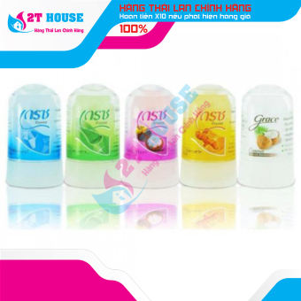 Chai Lăn Nách Khử Mùi Đá Khoáng Grace Mangosteen Thái Lan 70g