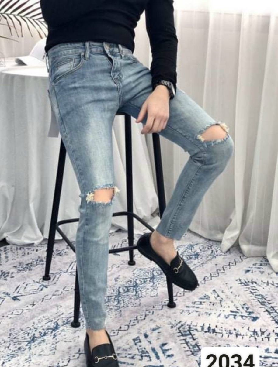 [HCM]Quần jean nam ống bó thêu phom cực chuẩn Shop Vanle