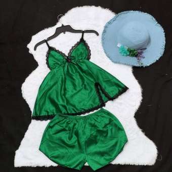 Đồ ngủ phi bóng 2 dây Bộ ngủ phi bóng viền ren siêu sang freesize từ 44-58kg