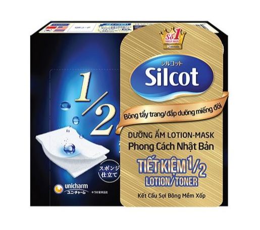 Bông tẩy trang; đắp dưỡng miếng đôi silcot hộp 40 miếng