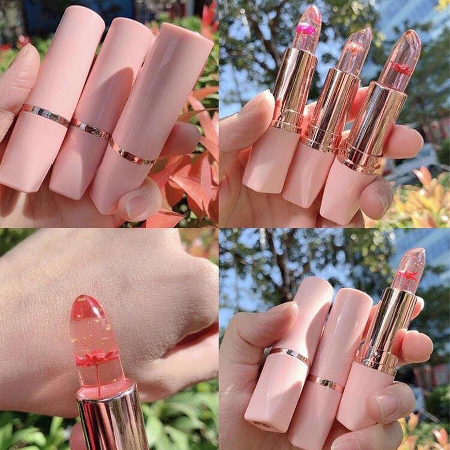 Son dưỡng môi thạch ướp cánh hoa