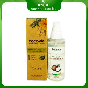 Dầu dừa hữu cơ nguyên chất cocovie 100ml