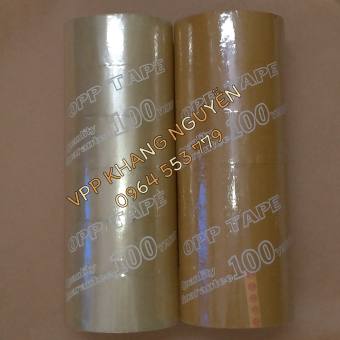 BĂNG KEO TRONG/ĐỤC 5CM 100Y (LỐC 6 CUỘN)