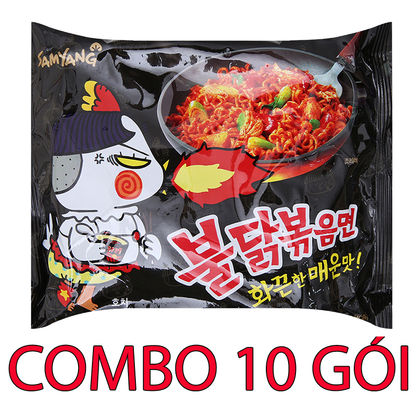 Mì Cay Hàn Quốc Samyang Vị Truyền Thống 10 Gói, Bán Chạy, Mỳ Cay HQ