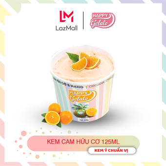 Kem Cam Sành Hữu Cơ Happy Gelato chính hãng  vị tươi mát (có voucher giảm)