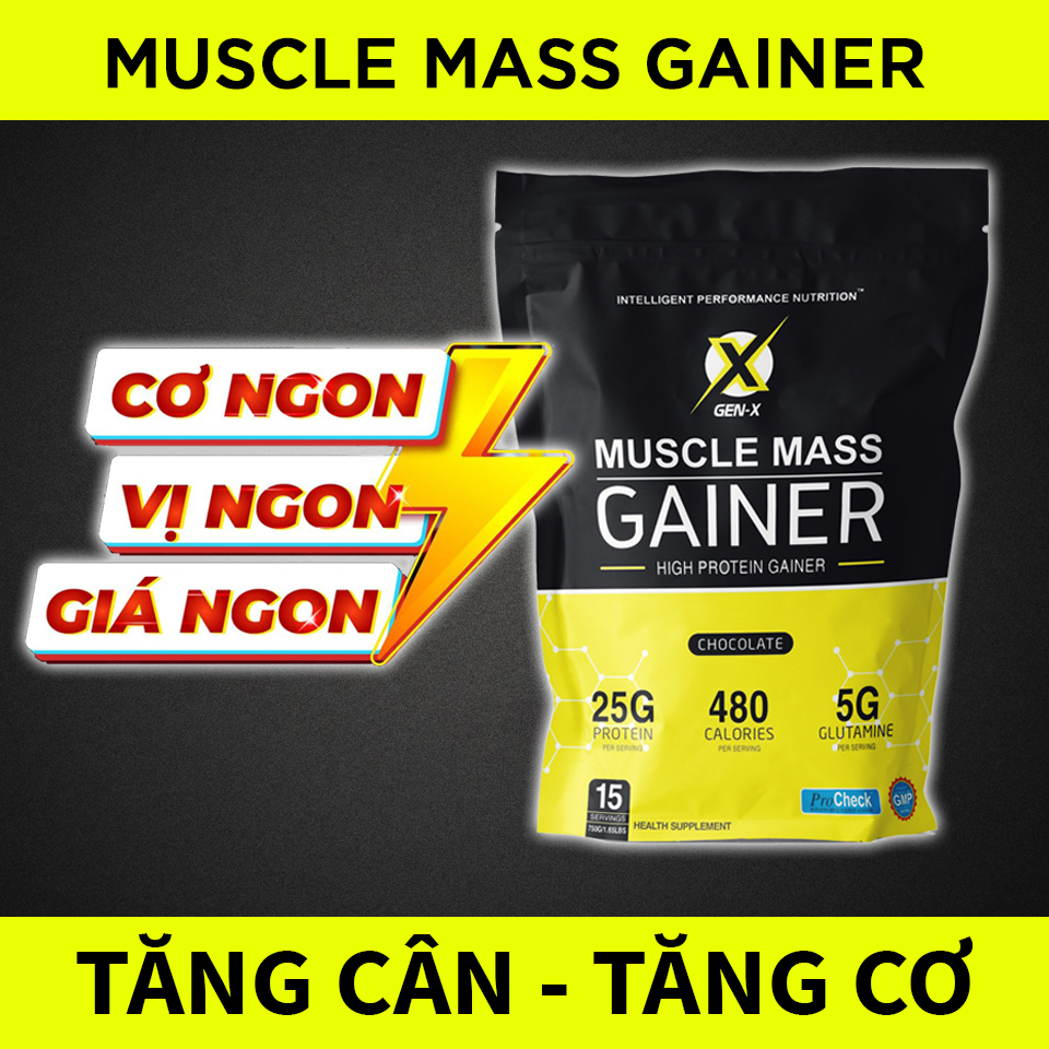[HCM]Sữa Tăng Cân - Tăng Cơ Mass Gainer Gen-X 750g