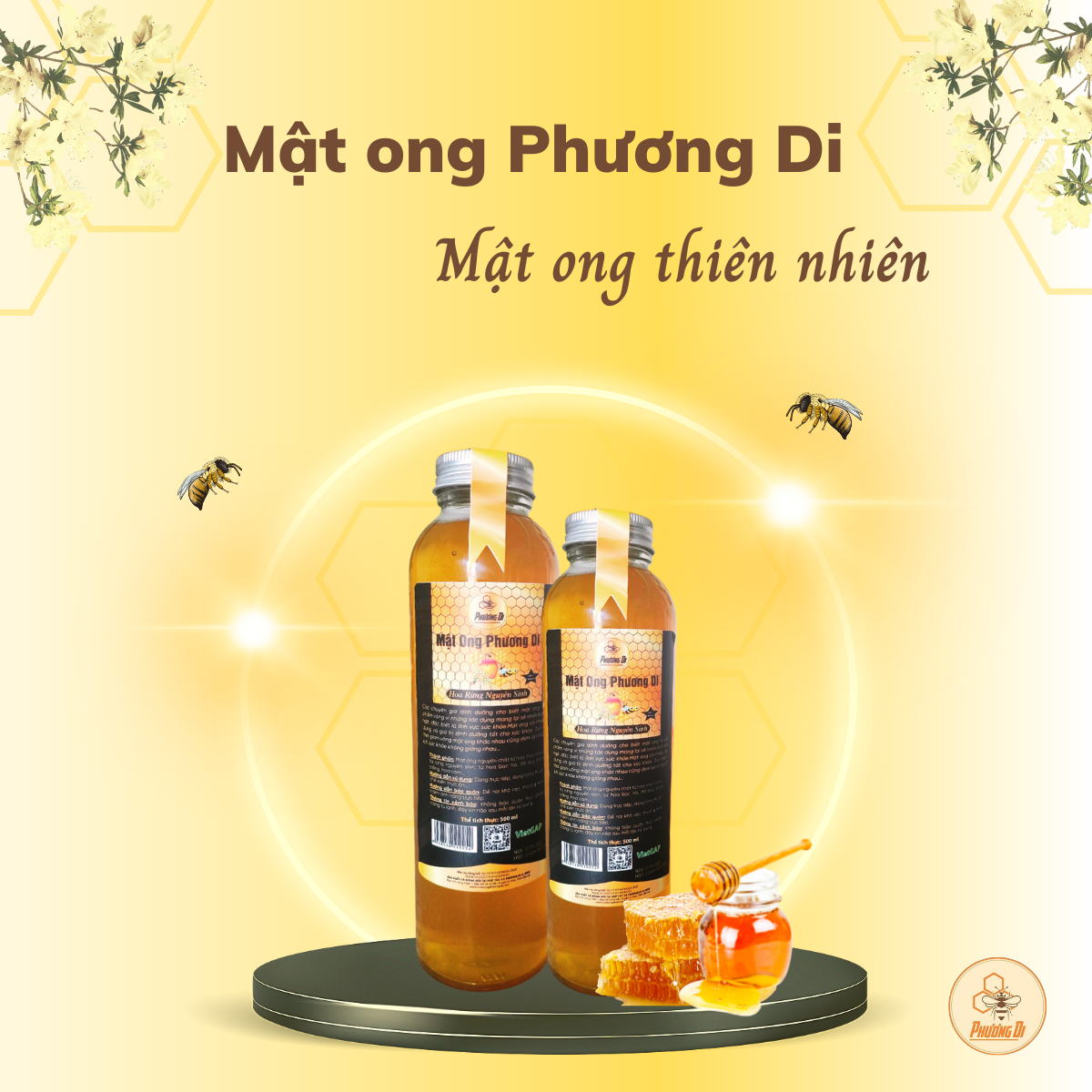 Mật ong đa hoa Phương Di 500ml