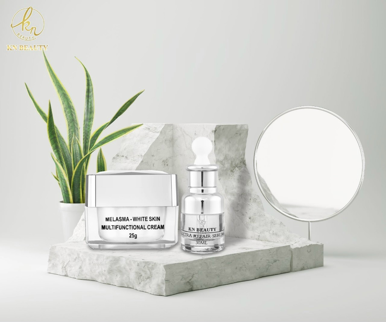 Combo 2 sản phẩm dưỡng trắng - trị nám kn beauty