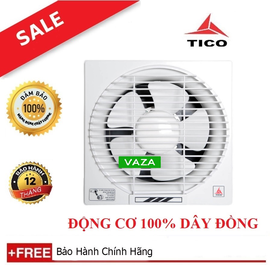Quạt hút gió gắn tường tico lưới tròn - động cơ 100% dây đồng
