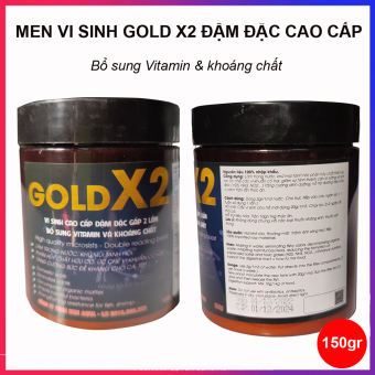 Men vi sinh Gold x2 150GR đậm đặc cao cấp, bổ sung Vitamin và khoáng chất, làm trong nước, khử tanh, phân hủy thức ăn dư thừa bể cá