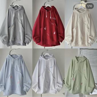Áo khoác hoodie form rộng unisex ECKOK chất nỉ ngoại dày dặn, áo khoác hoodie form rộng chất nỉ ngoại dày dặn