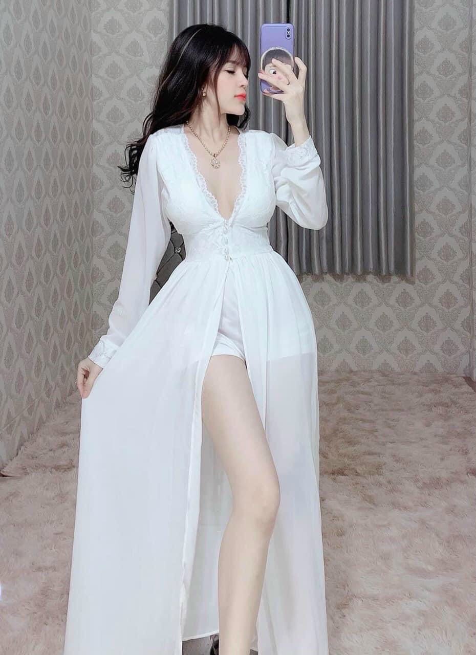 Jum maxi ren tay dài