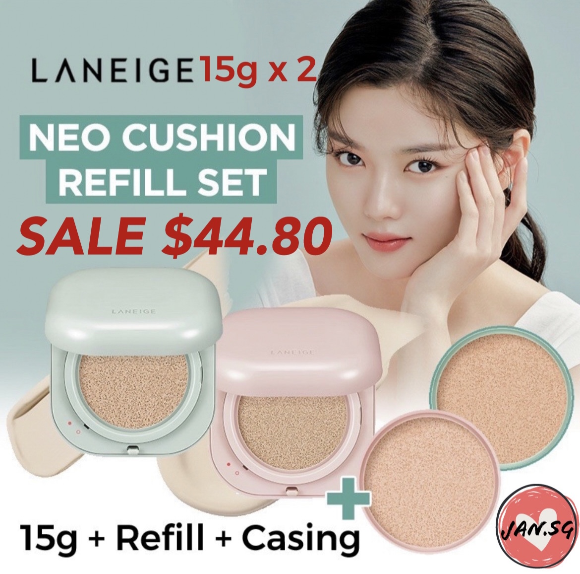 [LANEIGE] Neo cushion _ (glow or Matt) ( 15g+ refill 15g)