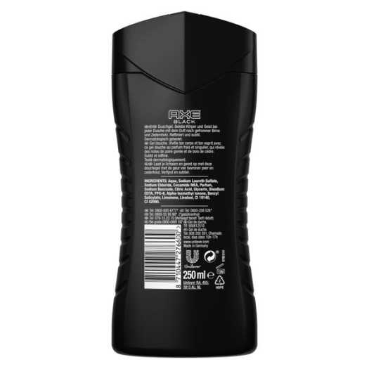 SỮA TẮM AXE HƯƠNG GỖ DÀNH CHO NAM- Axe Black nhập khẩu Đức, 250ml