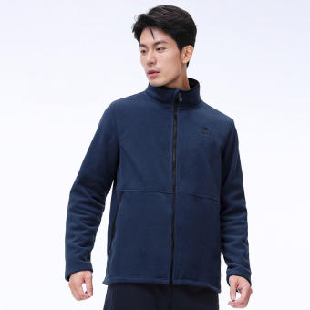 Camel Áo khoác lông cừu nam dài tay Áo khoác thể thao nhung dày