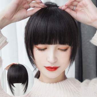LENNY Increase Hair Women Overhead Bang Natural Neat Hair Bang Thicken Hair Accessories Fringe Wig Clip Fake Bangs Synthetic Wig Pads Short Straight Bangs