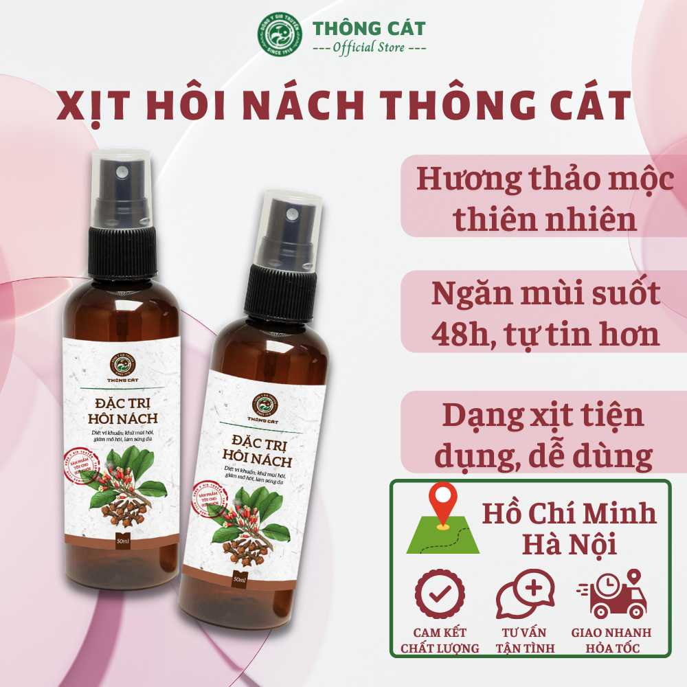 Hết Thâm Nách ,Hôi nách với thảo dược Giảm mùi hôi nách Đông y gia truyền Thông Cát (Since 1918)- Giảm mồ hôi nách và thâm nách chỉ sau 7 ngày