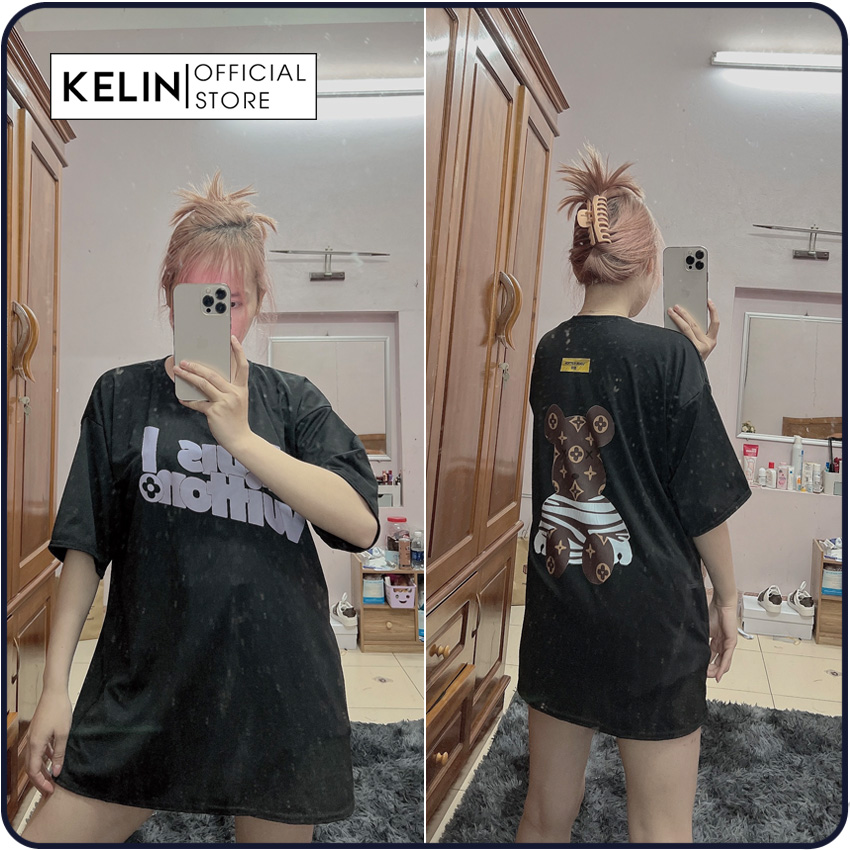 Áo l.v gấu lưng nam nữ kelin store 💎áo phông l.v gấu nam nữ l.v3💎