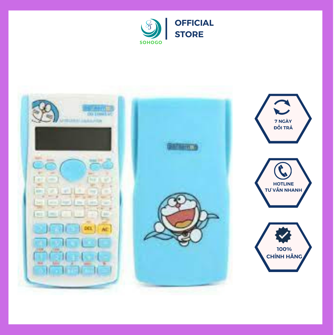 [SẴN HÀNG-HCM]-Máy tính cầm tay Doremon DD-350 (GiỐNG FX 500) dùng cho học sinh cấp 2-3