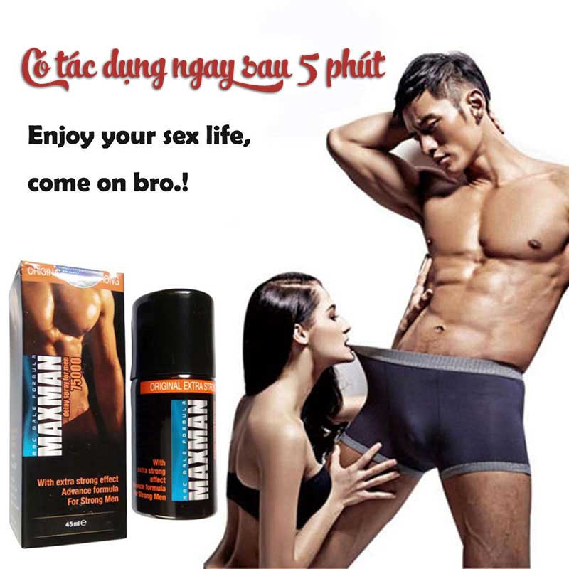 Chai xịt kéo dài quan hệ cho nam giới MaxMan 75000