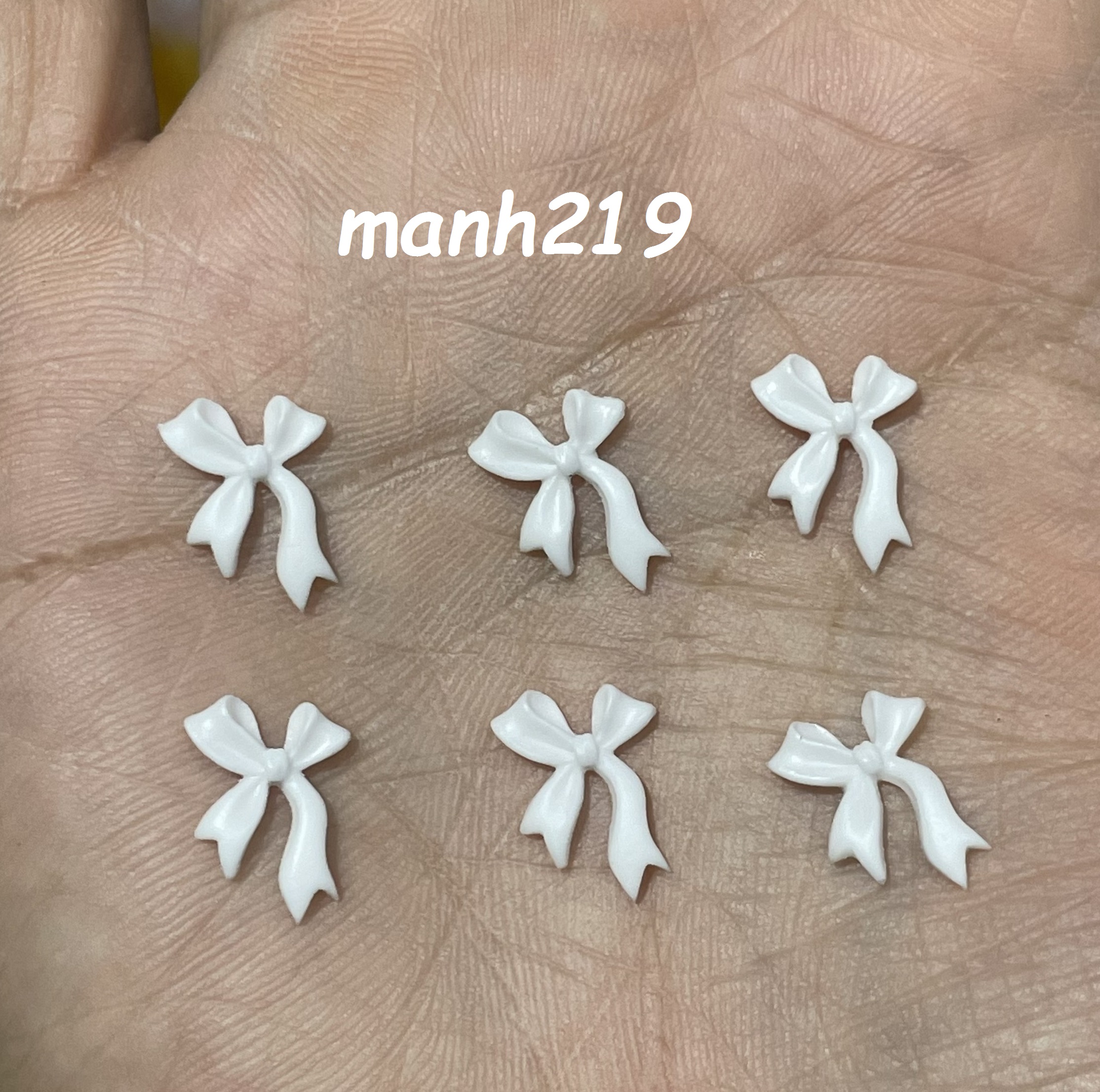 Charm nơ trang trí đính móng, phụ kiện nail - sinailmi