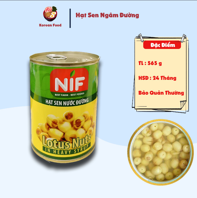 Hạt Sen Ngâm Đường NIF ( Chính hãng - chuẩn vị )
