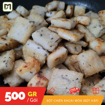 Túi 500gr bánh bột chiên hấp khoai môn dùng để tự chiên bột chiên