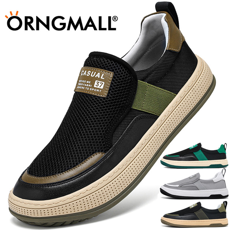 Orngmall giày mùa hè cho nam giày lười giày thoáng khí giày thường ngày chất lượng cao giày đi bộ nam nhẹ thời trang giày lười & giày lười cho nam thích hợp sử dụng hàng ngày khi đi du lịch và đi bộ